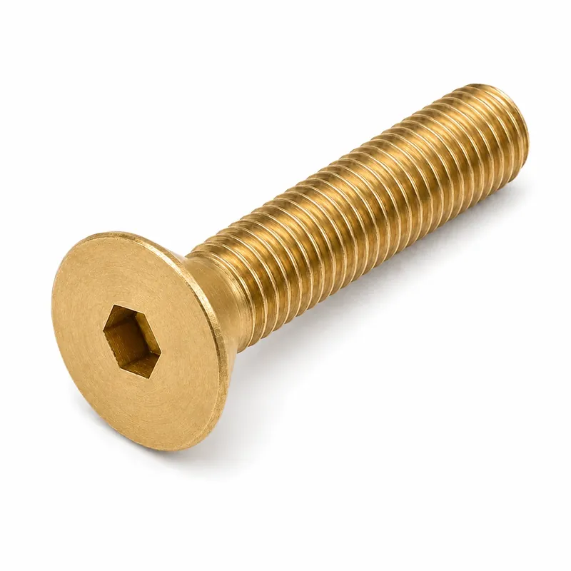 Best Price 1/4-20 X 5/8" Socket Cap Screws Flat Head Hex Socket Drive Brass (50 / Pkg.)