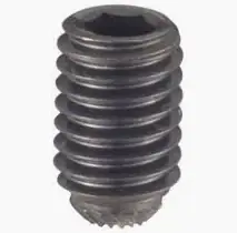 10-32 X 1" Knurled Cup Point Socket Set Screws Alloy Steel Black Oxide Fine Thread (100 / Pkg.) Fast Shipping