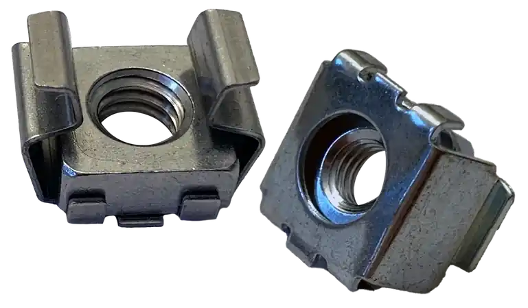 Crafted 3/8"-16 Cage Nuts Panel 3B Steel Zinc Plated (1000 / Pkg.)
