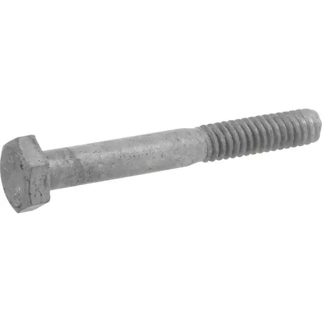 Professional Grade 1/2-13 X 1-1/2" Hex Tap Bolts Steel Hot-Dip Galvanized Fully Threaded (300 / Pkg.)