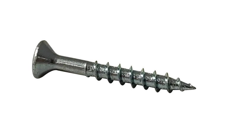 8 X 1-1/4" Wood Screws Deep Thread Square Drive Flat Head No Nibs 2/3 Threaded Steel Zinc & Bake (7300 / Pkg.) Latest