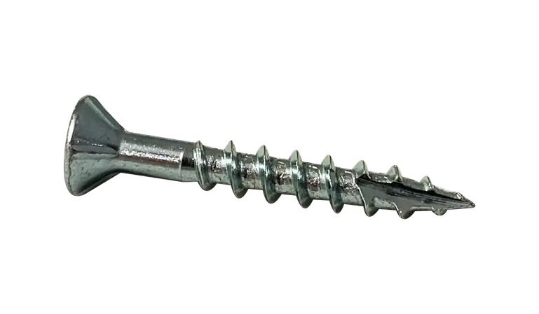 8 X 5/8" Wood Screws Deep Thread Square Drive Flat Head 2/3 Threaded Steel Zinc & Bake (12000 / Pkg.) Crafted