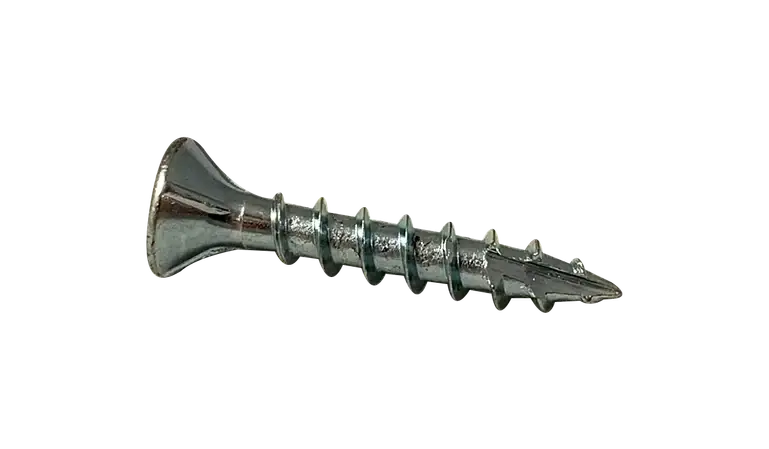 8 X 1-5/8" Wood Screws Deep Thread Square Drive Flat Head Fully Threaded Steel Zinc & Bake (4800 / Pkg.) Top Pick