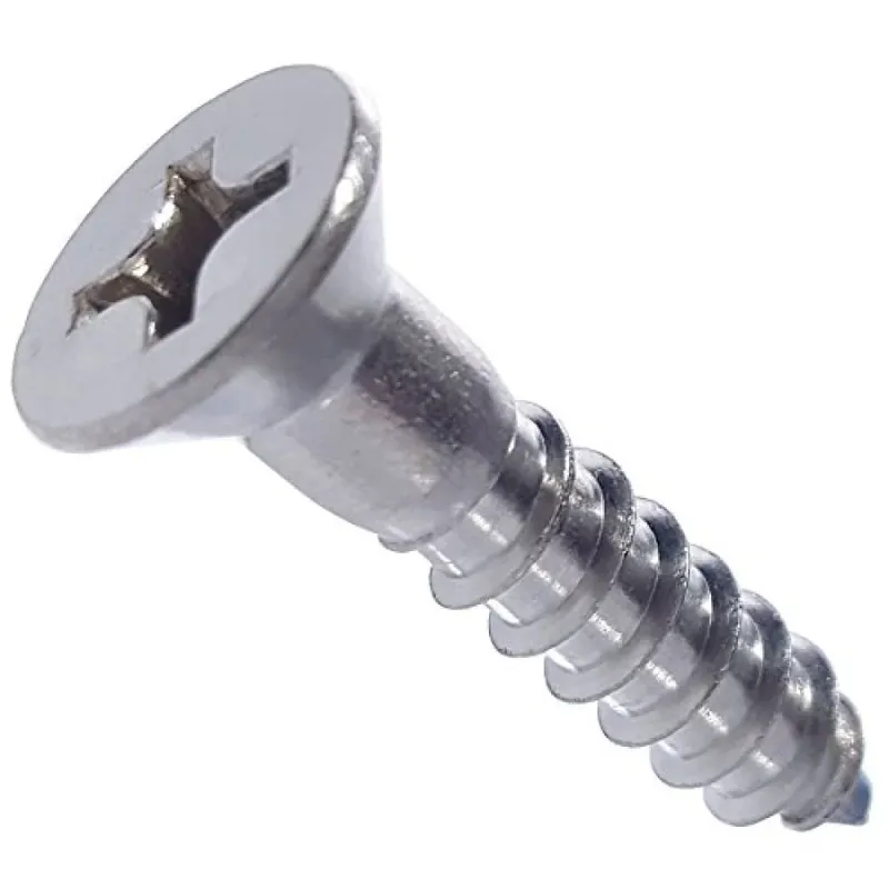 8 X 3/4" Wood Screws Phillips Drive Flat Head 18/8 Stainless Steel (3000 / Pkg.) Genuine