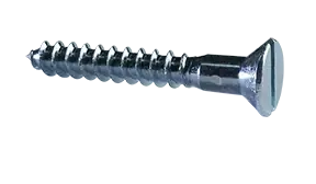 Super Sale 12 X 3" Wood Screws Slotted Drive Flat Head Steel Zinc Plated (600 / Pkg.)