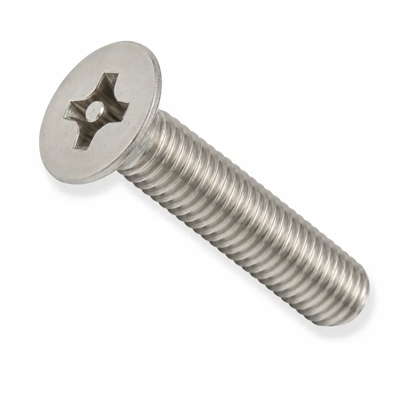 1/4-20 X 2" Tamper Resistant Machine Screws Flat Head Pin-In Phillips Drive 18/8 Stainless Steel (100 / Pkg.) Sale