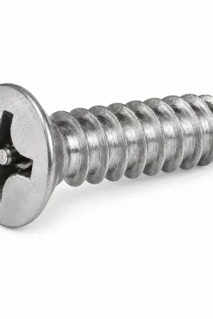 While Supplies Last 14 X 2" Tamper Resistant Sheet Metal Screws Flat Head Pin-In Phillips Drive 18/8 Stainless Steel (100 / Pkg.)