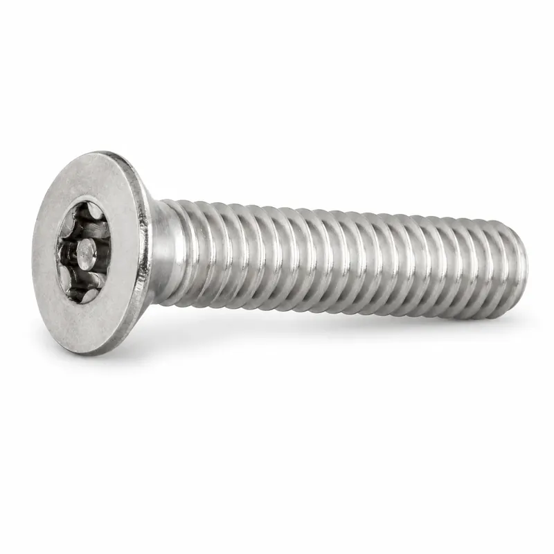 6-32 X 3/4" Tamper Resistant Flat Head Cap Screws Pin-In Socket Drive Alloy Steel (100 / Pkg.) Mega Sale