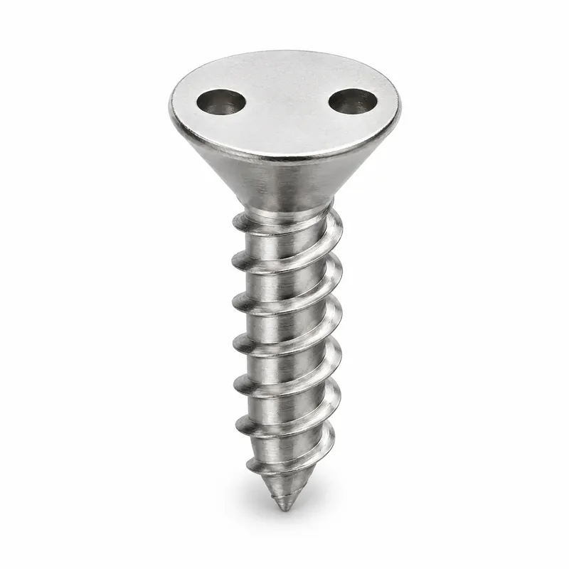 Premium 4 X 1/2" Tamper Resistant Sheet Metal Screws Flat Head Spanner Drive 18/8 Stainless Steel (100 / Pkg.)