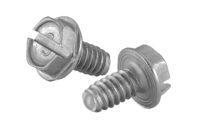 [10000 BULK] Thread Rolling Screws Slotted Indented Hex Washer Head 410 Stainless Steel Tri-Lobe 6-32 X 1/4 Taptite Screws Alternative Direct From Factory