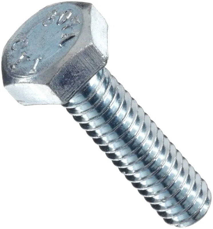 3/4-10 X 2-3/4" Hex Tap Bolts Grade 2 Steel Zinc Plated Fully Threaded (20 / Pkg.) In Demand