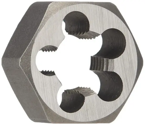 Flash Sale 1/2"-14 NPT Carbon Steel Hex Pipe Die Uncoated (Bright) DWTHXNPT12