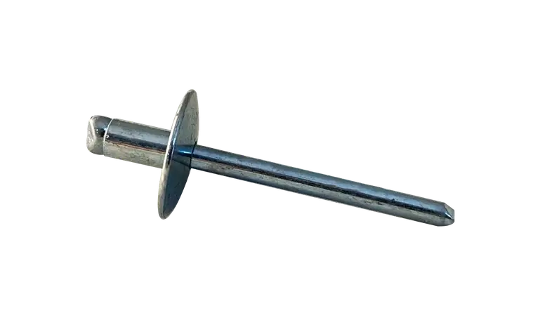 [2000 BULK] Blind Rivets Large Flange Dome Head Steel/Steel Zinc Plated 3/16 Diameter .37-.50 Grip Popular