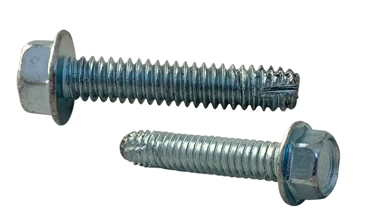 3/8-16 X 1" Type F Thread Cutting Screws Indented Hex Washer Head Unslotted Drive Steel Zinc & Bake (800 / Pkg.) Don't Miss Out