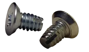 Popular 4-40 X 1/4" Type 1 Thread Cutting Screws Flat Undercut Head Phillips Drive Steel Zinc & Bake (10000 / Pkg.)