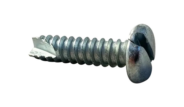 Top Rated 10-16 X 1" Type 25 Thread Cutting Screws Pan Head Slotted Drive Steel Zinc & Bake (3000 / Pkg.)