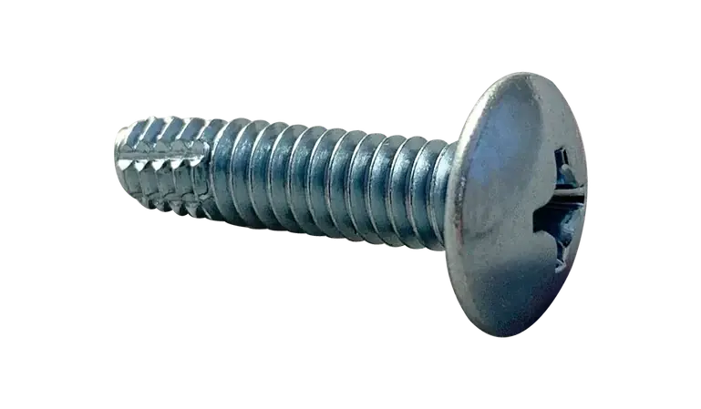 8-32 X 5/8" Type F Thread Cutting Screws Truss Head Phillips Drive Steel Zinc & Bake (8000 / Pkg.) Time-Limited