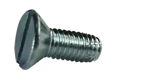 10-32 X 1/2" Type F Thread Cutting Screws Flat Head Slotted Drive Steel Zinc & Bake (10000 / Pkg.) Flash Sale