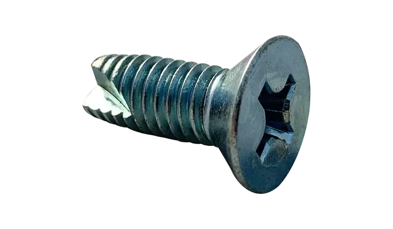 Time-Limited 10-24 X 1-1/4" Type 23 Thread Cutting Screws Flat Head Phillips Drive Steel Zinc & Bake (4000 / Pkg.)