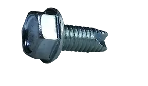 10-32 X 3/8" Type 23 Thread Cutting Screws Indented Hex Washer Head Unslotted Drive Steel Zinc & Bake (8000 / Pkg.) Direct From Factory