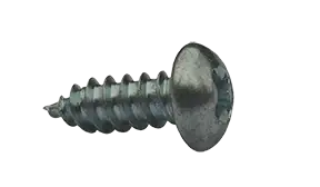 8 X 1-1/4" Type AB Self Tapping Sheet Metal Screws Round Head Phillips Drive Steel Zinc & Bake (4000/Pkg.) Price Drop