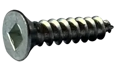 8 X 5/8" Type A Self Tapping Sheet Metal Screws Flat Head Square Drive Steel Zinc & Bake (10000/Pkg.) Same Day Shipping