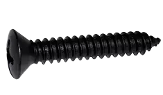 8 X 1/2" Type AB Self Tapping Sheet Metal Screws Oval Head Phillips Drive Steel Black Oxide (10000/Pkg.) In Demand