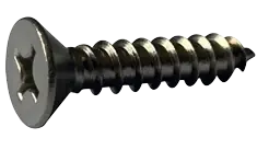 14 X 2" Type AB Self Tapping Sheet Metal Screws Flat Head Phillips Drive 18/8 Stainless Steel (500/Pkg.) Trusted Brand