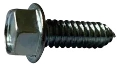 Mega Sale 10 X 1/2" Type B Self Tapping Sheet Metal Screws Indented Hex Washer Head Slotted Drive Steel Zinc & Bake (7000/Pkg.)