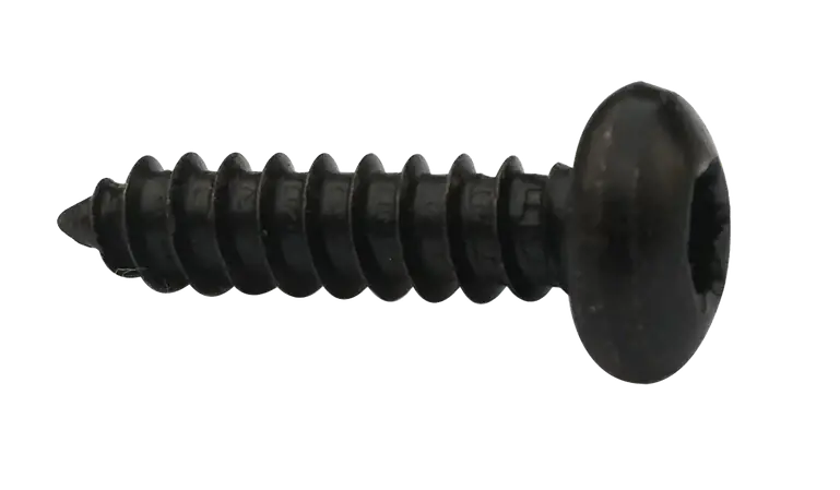 Luxury 4 X 1/4" Type AB Self Tapping Sheet Metal Screws Pan Head Six Lobe Drive Steel Black Zinc & Bake (10000/Pkg.)