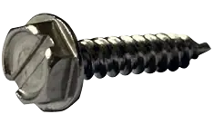 14 X 3/4" Type B Self Tapping Sheet Metal Screws Indented Hex Washer Head Slotted Drive 18/8 Stainless Steel (1000/Pkg.) Next Day Delivery