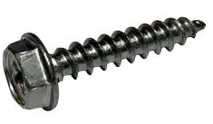 Seasonal Sale 6 X 1" Type A Self Tapping Sheet Metal Screws Indented Hex Washer Head Phillips Drive 18/8 Stainless Steel (5000/Pkg.)