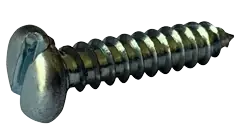 Low Price 6 X 3/16" Type B Self Tapping Sheet Metal Screws Pan Head Slotted Drive Steel Zinc & Bake (10000/Pkg.)