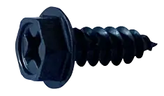 Fast Shipping 10 X 3/4" Type A Self Tapping Sheet Metal Screws Indented Hex Washer Head Phillips Drive Steel Black Oxide (6000/Pkg.)
