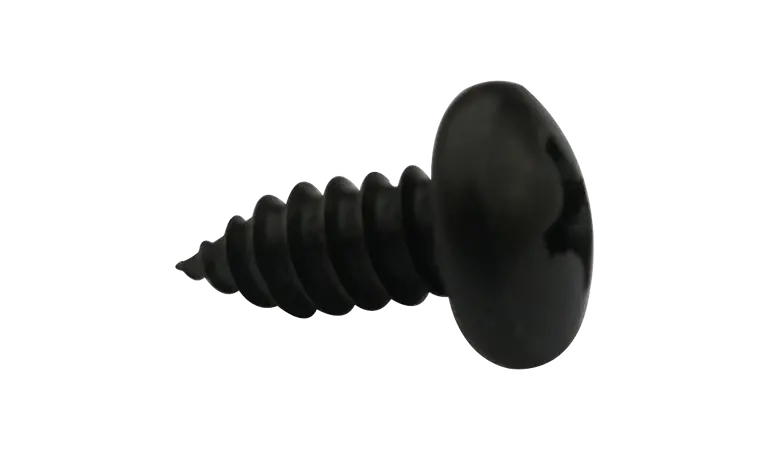 Discount 6 X 2" Type AB Self Tapping Sheet Metal Screws Pan Head Phillips Drive Steel Black Oxide (3000/Pkg.)