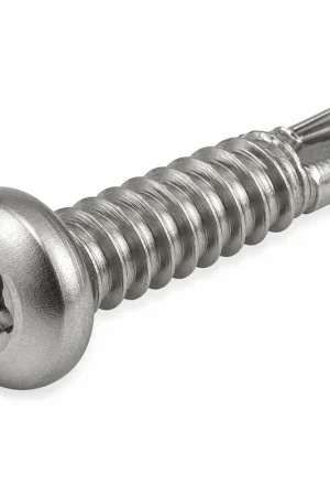 10 X 1/2" Tamper Resistant Self-Drilling Screws Pan Head Pin-In Six Lobe Drive (T25) 410 Stainless Steel (100 / Pkg.) Hot Picks