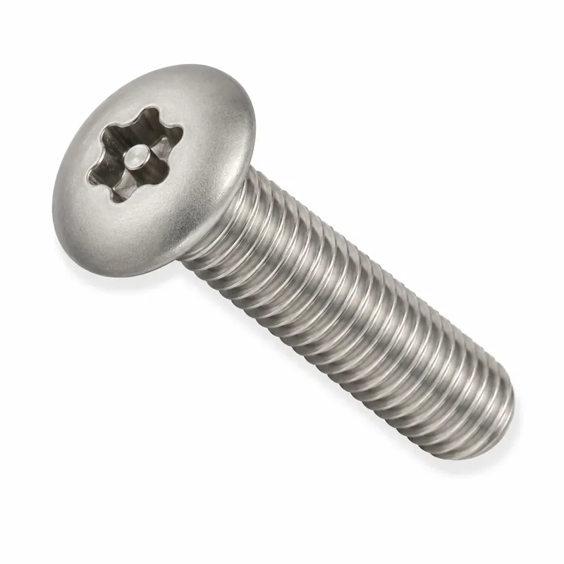 Reduced Price 1/4-20 X 1/2" Tamper Resistant Machine Screws Oval Head Pin-In Six Lobe Drive Steel Trivalent Zinc Plated (100 / Pkg.)
