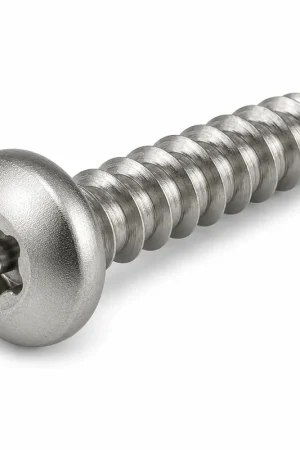 Trusted Brand 10 X 1" Tamper Resistant Sheet Metal Screws Button Head Pin-In Six Lobe Drive Steel Zinc Plated (100 / Pkg.)