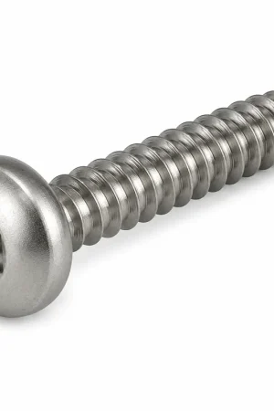 10 X 3/4" Tamper Resistant Sheet Metal Screws Button Head Pin-In Hex Socket Drive 18/8 Stainless Steel (100 / Pkg.) Direct From Factory