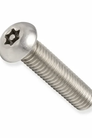 1/4-20 X 2" Tamper Resistant Machine Screws Button Head Pin-In Six Lobe Drive Alloy Steel Zinc Plated (100 / Pkg.) Authentic