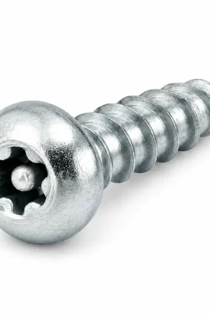 8 X 3/4" Type A Tamper Resistant Sheet Metal Screws Button Head Pin-In Six Lobe Drive 18/8 Stainless Steel (100 / Pkg.) Trending