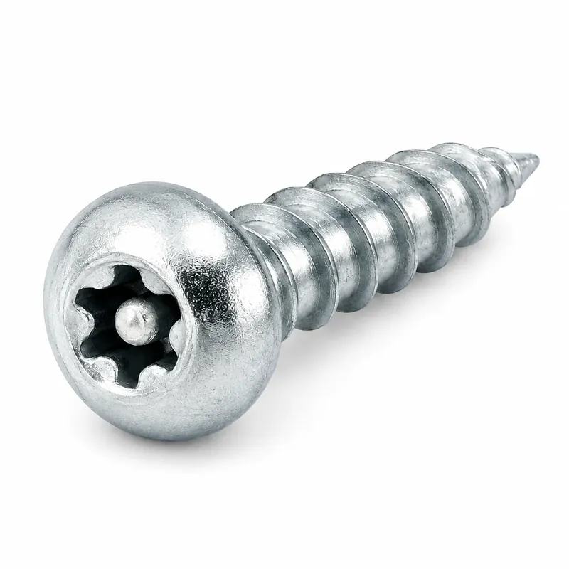8 X 3/4" Type A Tamper Resistant Sheet Metal Screws Button Head Pin-In Six Lobe Drive 18/8 Stainless Steel (100 / Pkg.) Trending