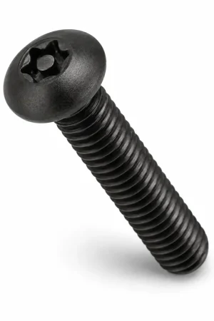 10-32 X 1" Tamper Resistant Machine Screws Button Head Pin-In Six Lobe Drive Alloy Steel Black Oxide (100 / Pkg.) Crafted