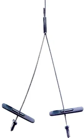 Gripple HangPro Y-Fit No. 2 10 Ft Length Y-Fit 1/4" Toggle End 460mm Arm 120 lb SWL YHP2-TQG-10FT-460MM (10/Pkg.) Limited Time