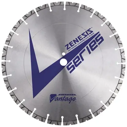 Top Pick Diamond Vantage 2425EVRWZX4 24" x 0.250" x 1" Walk Behind Saw Diamond Blade for Concrete ZENESIS V2 SERIES PRO 12mm Segments