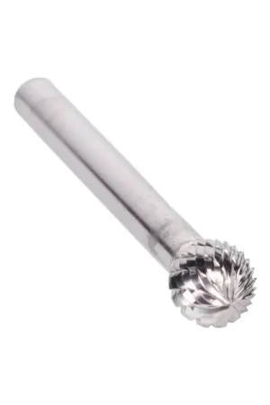 1/8" X 3/32" Ball-End Double Cut Carbide Bur Solid Carbide 1/4" Round Shank DULSD11 Budget