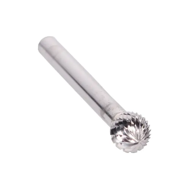 1/8" X 3/32" Ball-End Double Cut Carbide Bur Solid Carbide 1/4" Round Shank DULSD11 Budget