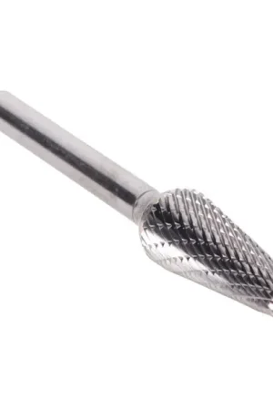 1/2" X 1 1/8" Cone Double Cut Carbide Bur Solid Carbide 1/4" Round Shank DULSL4 Reduced Price
