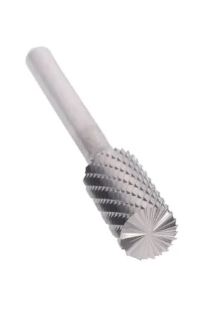 3/4" X 1" Cylindrical End-Cut Double Cut Carbide Bur Solid Carbide 1/4" Round Shank DULSB7 Hassle-Free Returns