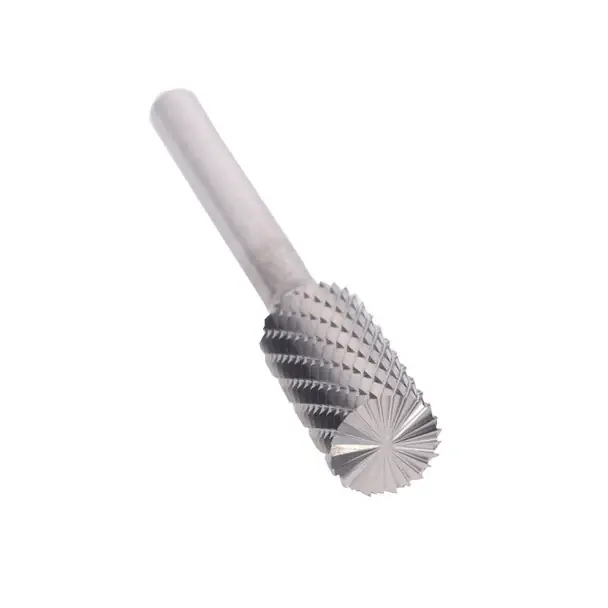 3/4" X 1" Cylindrical End-Cut Double Cut Carbide Bur Solid Carbide 1/4" Round Shank DULSB7 Hassle-Free Returns